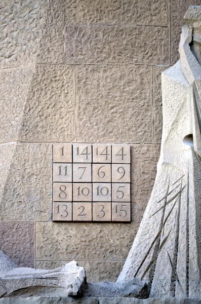 Détails architecturaux de la Sagrada Familia Barcelona — Photo