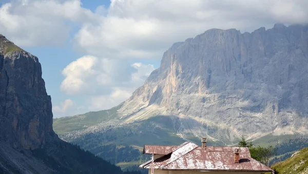 Gardena karnet dolomiti unesco — Zdjęcie stockowe