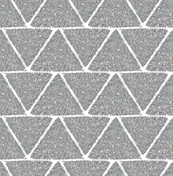 Tło z trójkątów srebrny brokat, wzór — Zdjęcie stockowe