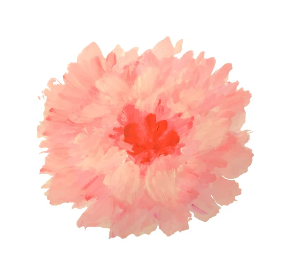 Mooie aquarel bloem op witte achtergrond, vectorillustratie — Stockvector