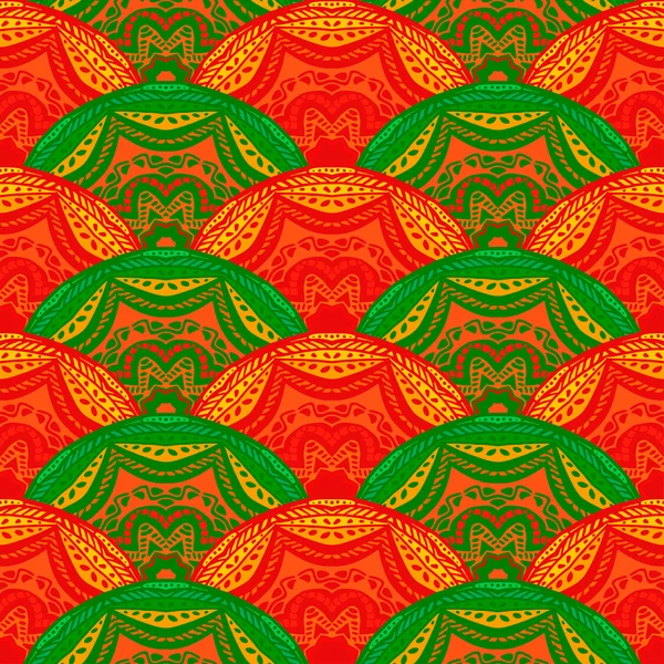 Seamless mönster med vackra Mandalas. Vektor illustration — Stock vektor