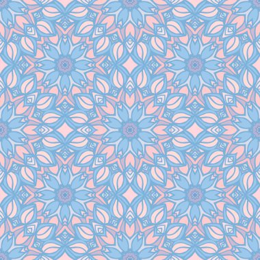 Mandalalar ile Seamless modeli. Vektör süsleri 2016 yılın moda renklerde