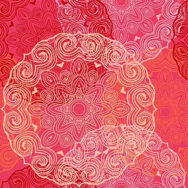 Güzel mandalalar ile Seamless modeli. Vektör çizim