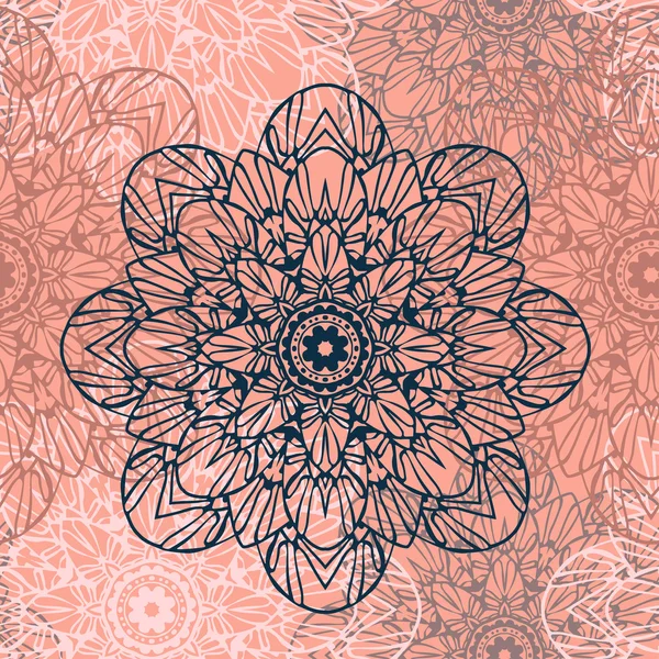 Modèle sans couture. Motif floral décoratif dans de belles couleurs. Illustration vectorielle — Image vectorielle