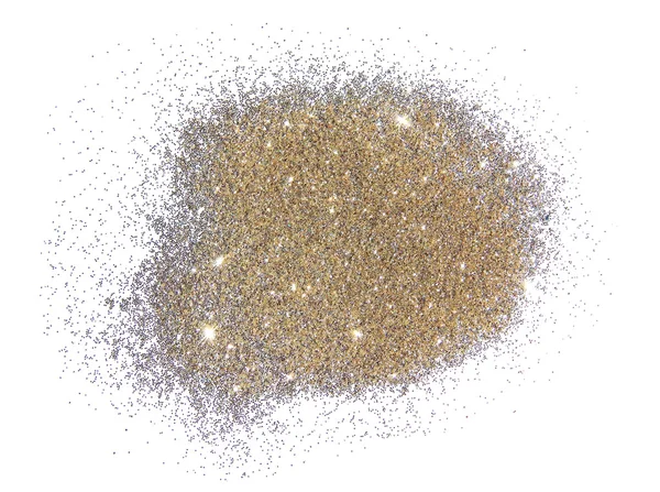 Metin için yer ile beyaz arka plan üzerinde krem renkli Glitter — Stok fotoğraf