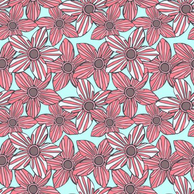 Çiçeklerle kusursuz desen