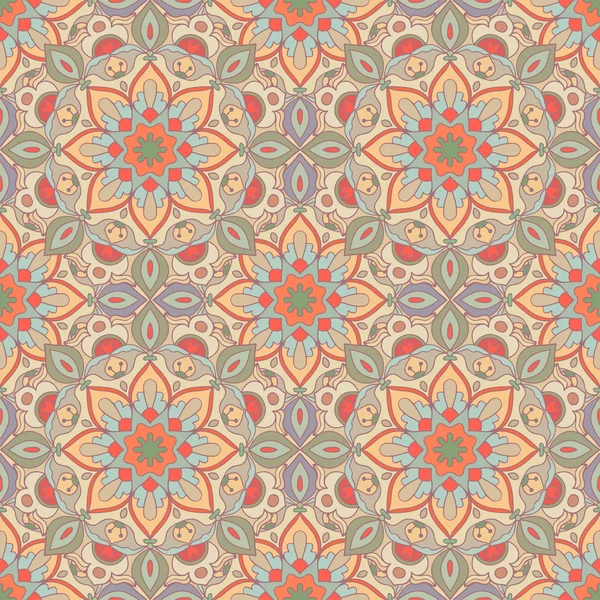 Seamless modeli. Güzel renklerde dekoratif desen. Vektör çizim