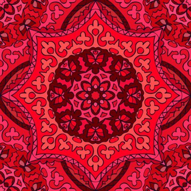 Seamless modeli. Güzel renklerde dekoratif desen. Vektör çizim