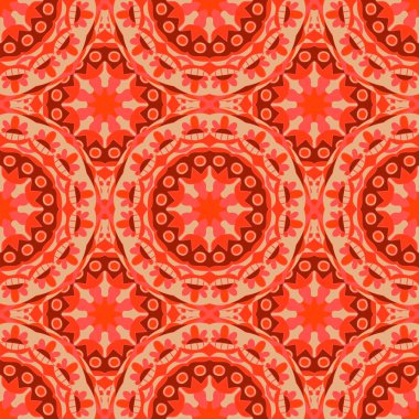 Seamless modeli. Güzel renklerde dekoratif desen. Vektör arka plan