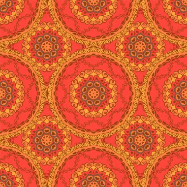 Seamless modeli. Güzel renklerde dekoratif desen. Vektör çizim