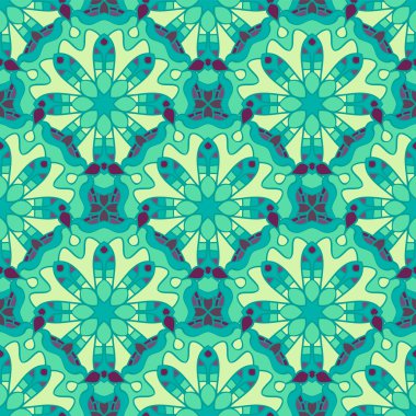 Seamless modeli. Güzel renklerde dekoratif desen. Vektör arka plan