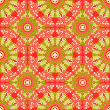 Seamless modeli. Güzel renklerde dekoratif desen. Vektör arka plan