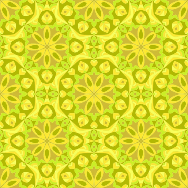 Naadloos patroon. Decoratief patroon met mandala 's in prachtige kleuren. Vectorachtergrond — Stockvector