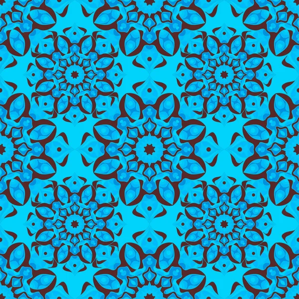 Patrón sin costuras. Patrón vintage decorativo con mandalas. Fondo vectorial — Archivo Imágenes Vectoriales