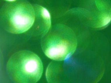 Ufuk yeşil bokeh açık, renkli.