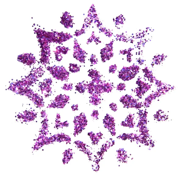 Magnifique Mandala Paillettes Violettes Motif Décoratif Pour Votre Conception — Photo