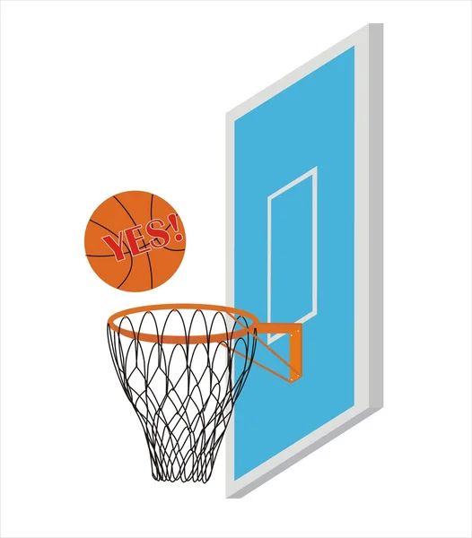 Vector basket Scoring poäng — Stock vektor