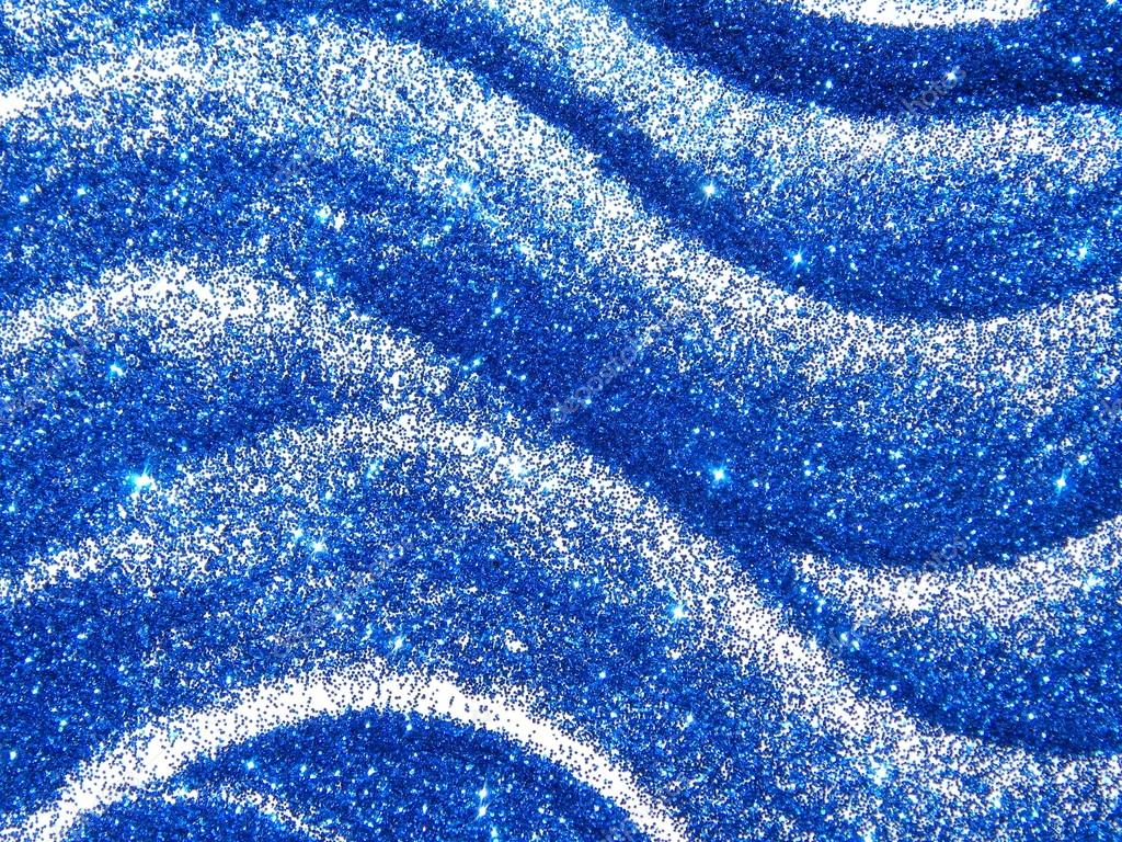 Blue And White Glitter Wallpaper