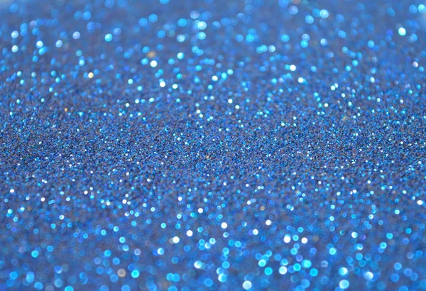 Fond flou de scintillement bleu paillettes — Photo