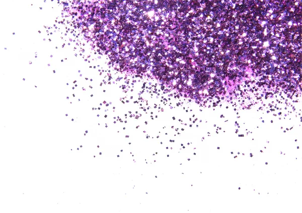 Purple csillogó-szikrázó fehér háttér — Stock Fotó