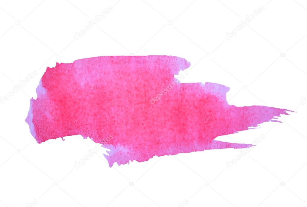 Abstract splash of watercolor on white background, vector  illustration