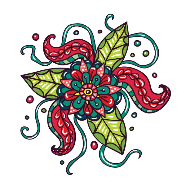 Fleurs fictives avec tentacules — Image vectorielle