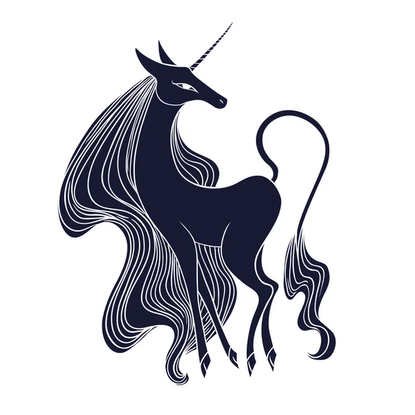 Graceful Famel Unicornio — Archivo Imágenes Vectoriales