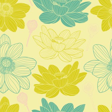 Nilüferler güzel seamless modeli