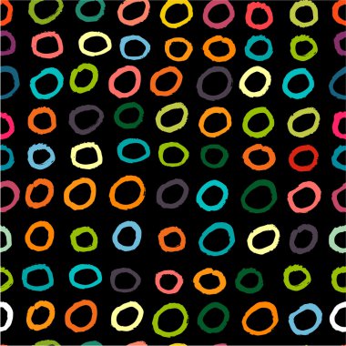 Sanatsal daireler parlak seamless modeli