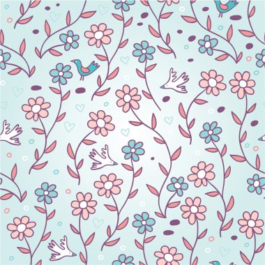 Nazik bahar seamless modeli