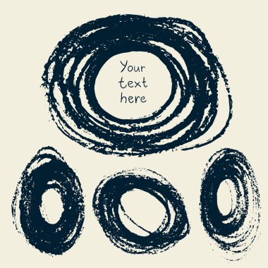 Karalama daireler koleksiyonu