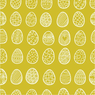 Paskalya yumurta yeşil seamless modeli