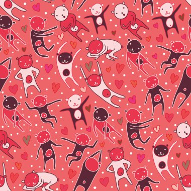 Ayılar seamless modeli seviyorum