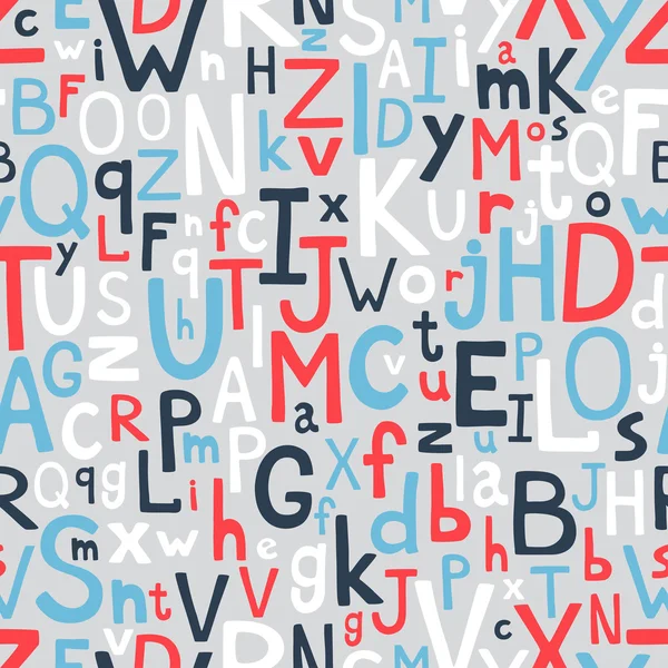 Patrón sin costura del alfabeto — Archivo Imágenes Vectoriales