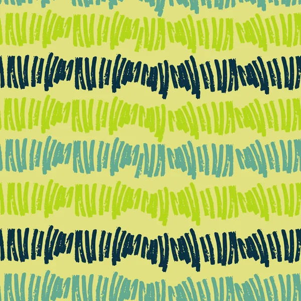 Coups verts griffonner motif sans couture — Image vectorielle