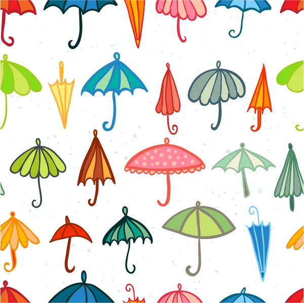 Paraguas de color patrón sin costuras — Archivo Imágenes Vectoriales