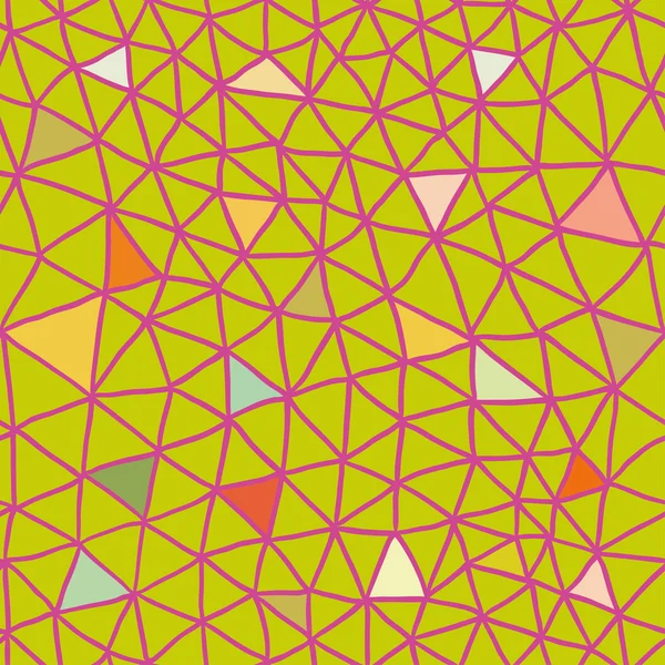 Trianglar gröna seamless mönster — Stock vektor