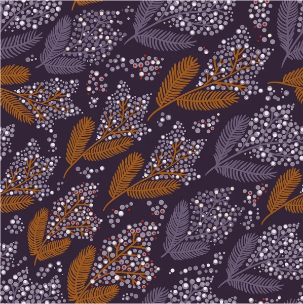 Small round flowers purple seamless pattern