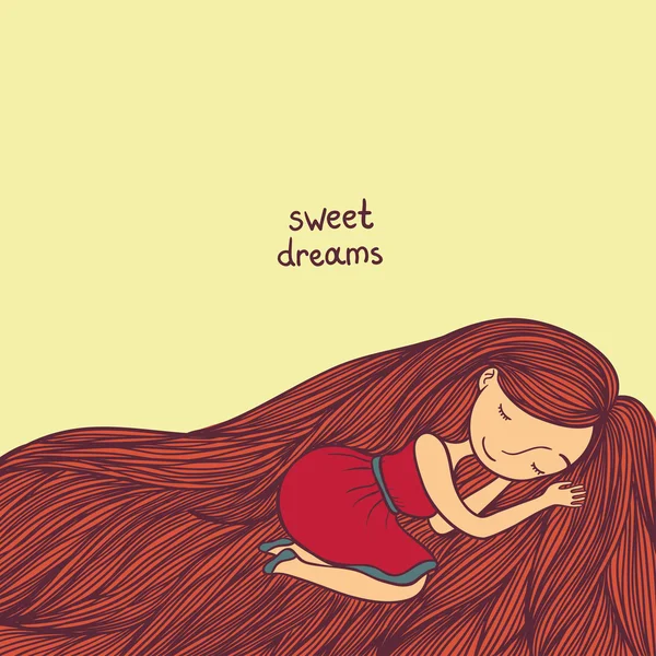 Uyuyan kız arka plan