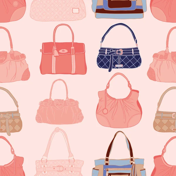 Fashion bags seamless pattern — Stock Vector