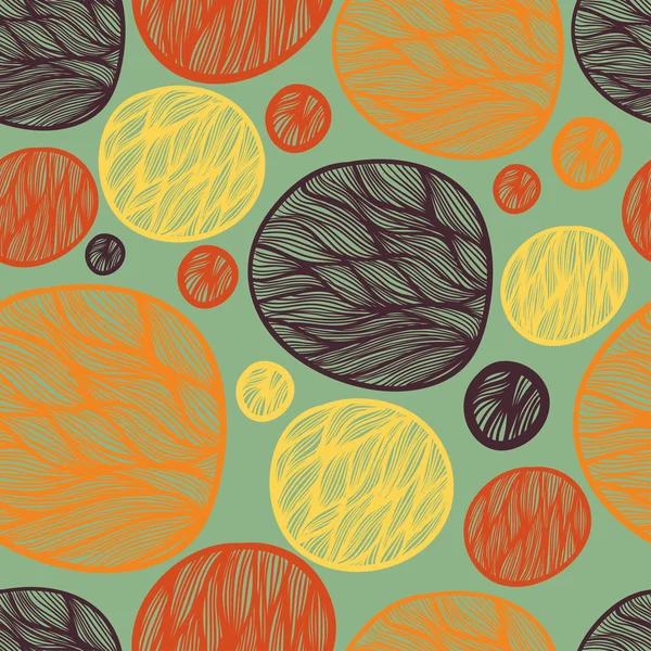 Beautiful seamless pattern with circles — Stock Vector