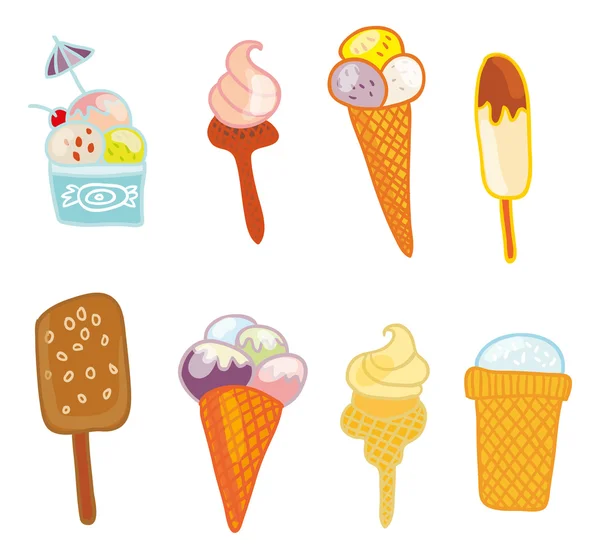 Ice Cream Set — Stock Vector