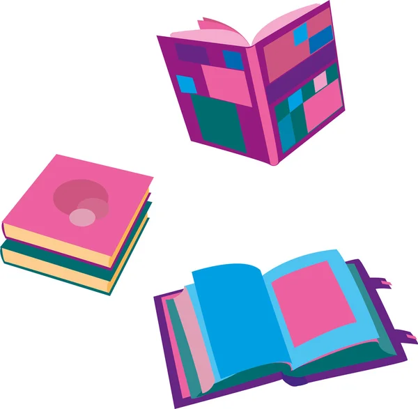 Livres Colorfu — Image vectorielle