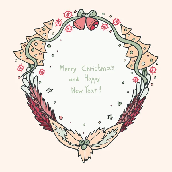 Christmas greeting card — Stock Vector