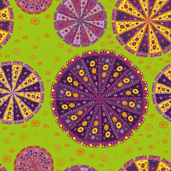 Bright kaleidoscope seamless pattern — Stock Vector