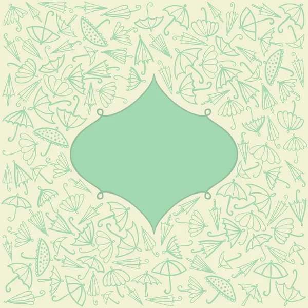 Parapluies lumière printemps arrière-plan — Image vectorielle