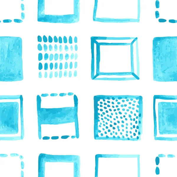 Kolekce modré čtverečky — Stockový vektor