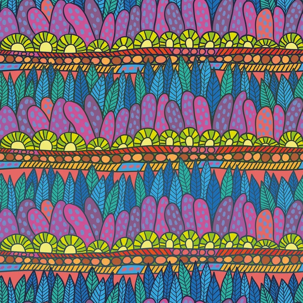 Plumas de color abstracto patrón sin costuras — Archivo Imágenes Vectoriales