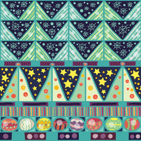 Pattern with Christmas trees — Stock Vector