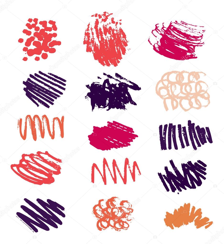 Bright scribble collection